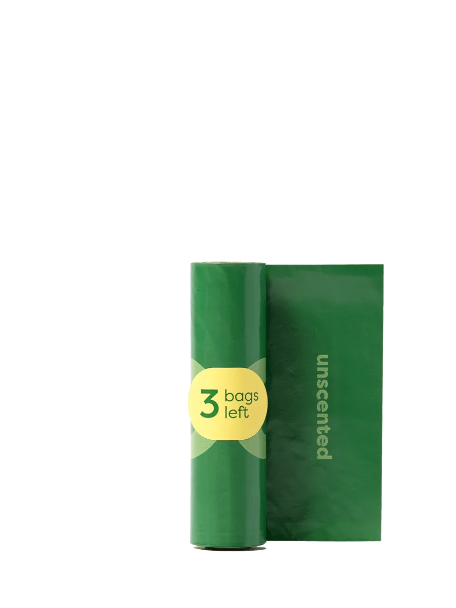 Poop Bag Dispenser with 15 Bags