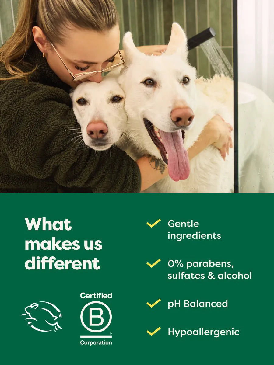 3-in-1 Deshedding Dog Shampoo: Loosens, Strengthens & Nourishes